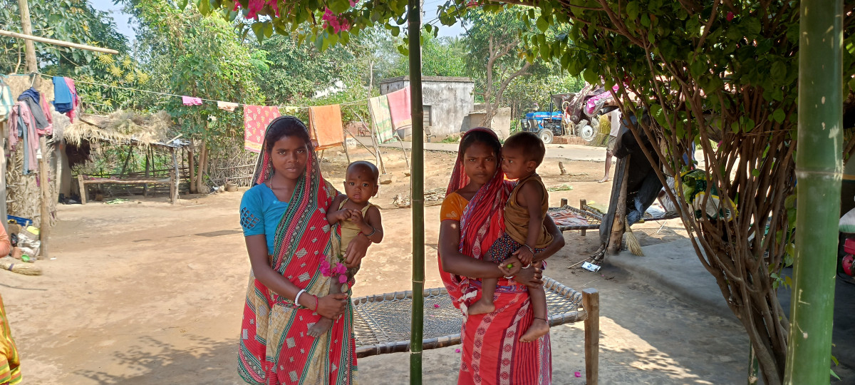 Six years ago, Dipika and Joyanti Shabar left school in Barikul village. They got married.