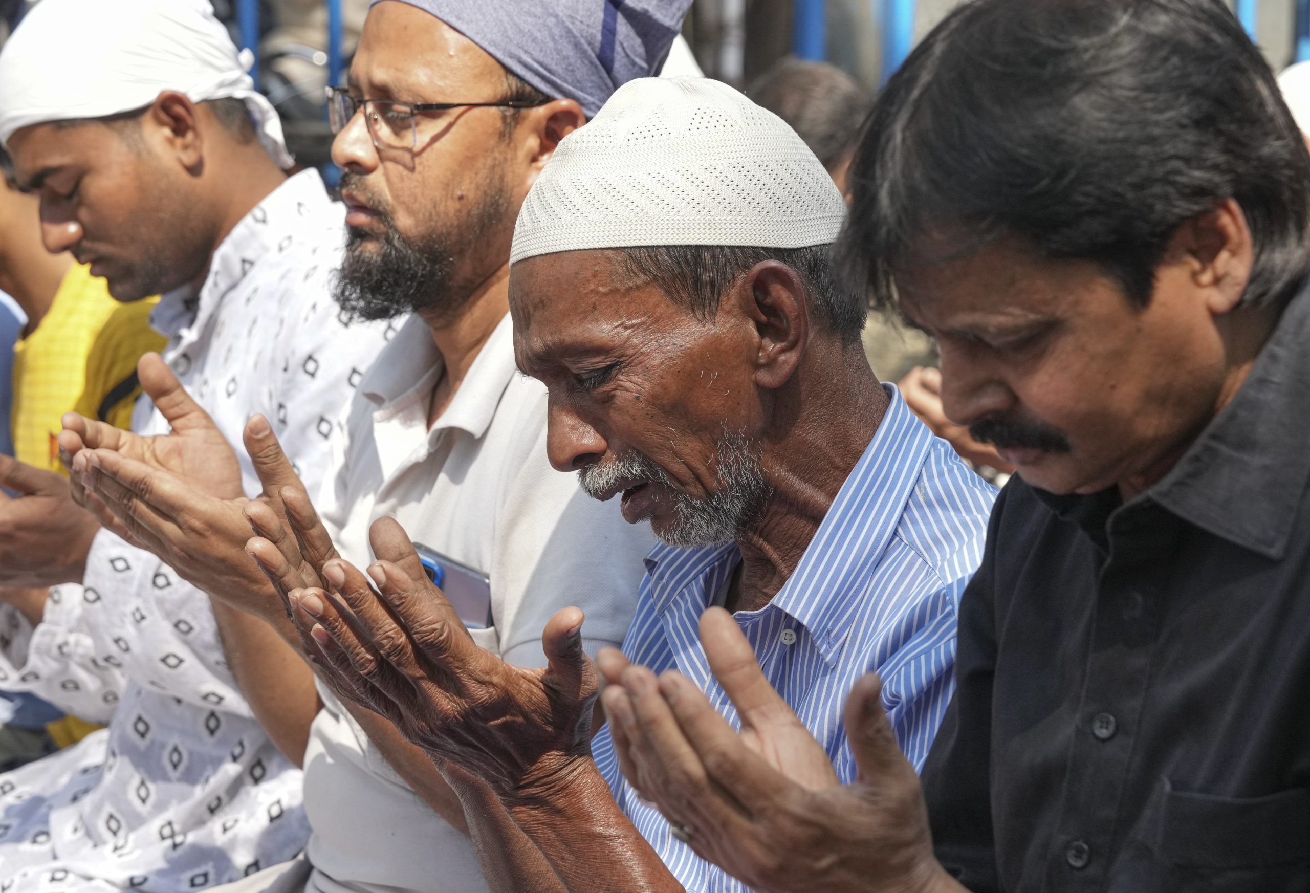A muslim man praying in Masjid