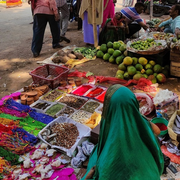 Vegetable sellers during Chhath in rural Bihar 2024
