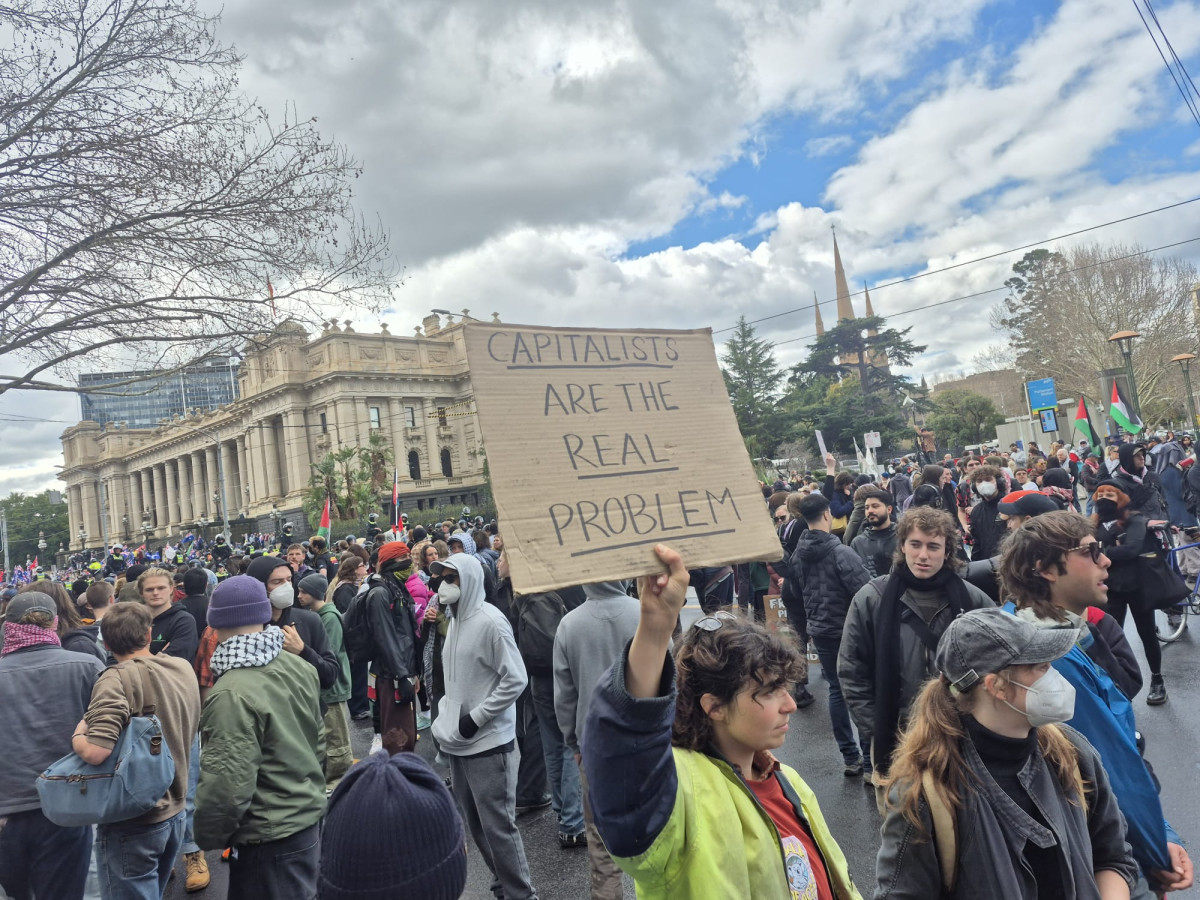 anti-fascist rallies in Melbourne, Australia
