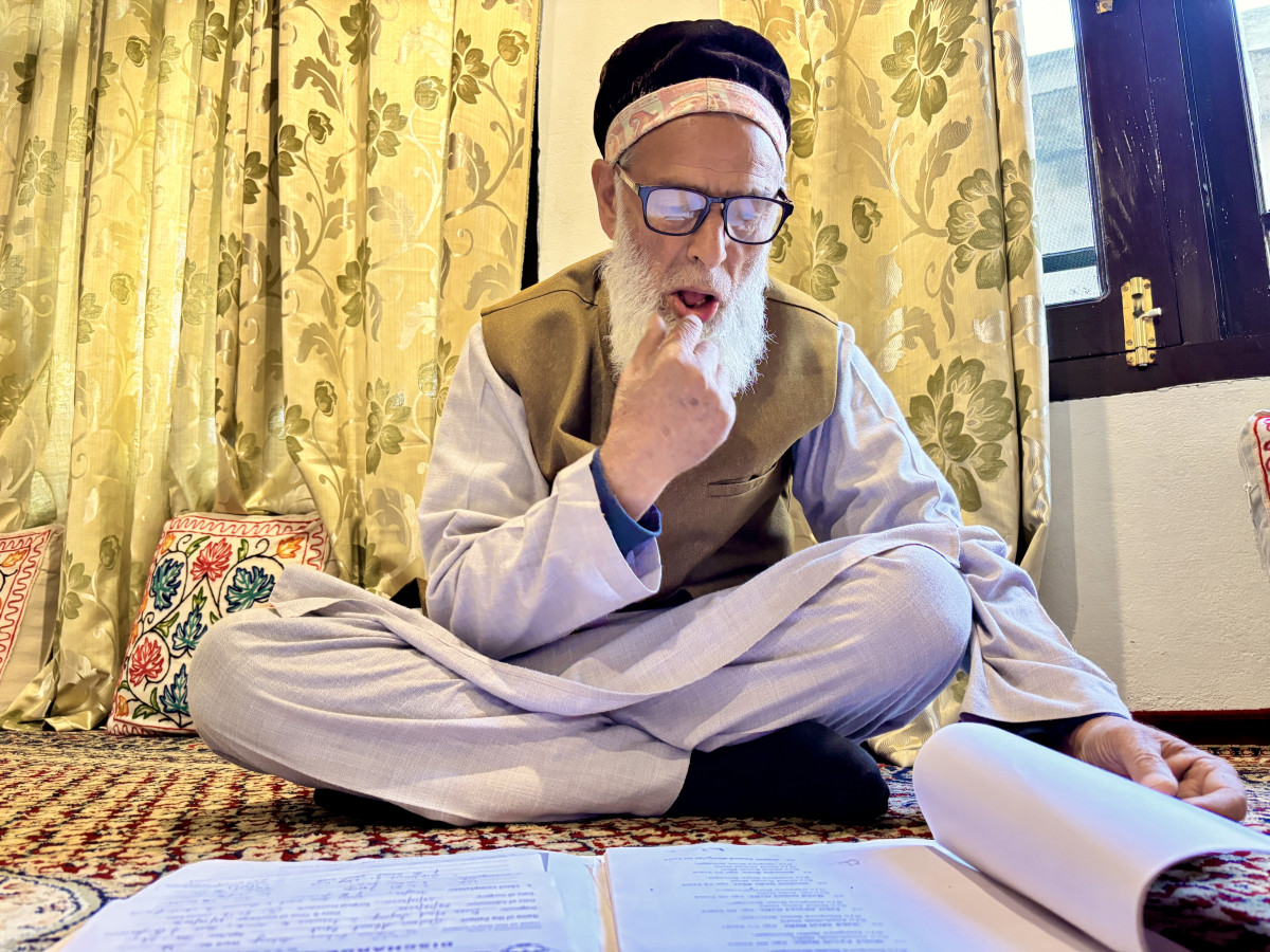 Mohammad Ramzan Hafiz, one of the six petitioners who have approached the green tribunal on behalf of 49 families that are going to be affected by the project. Photo: The Wire