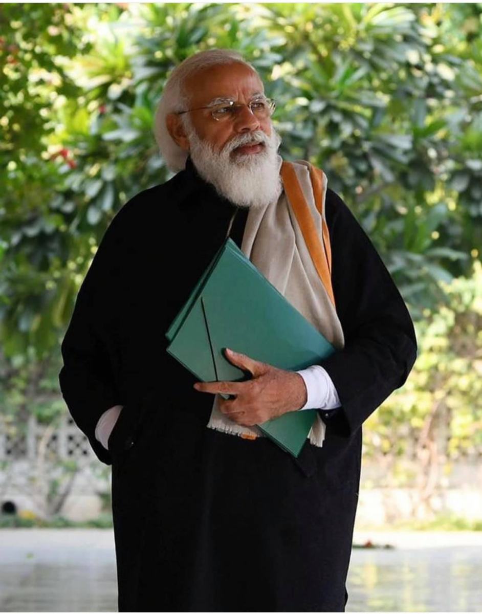 Prime Minister Narendra Modi with his long beard. Photo: