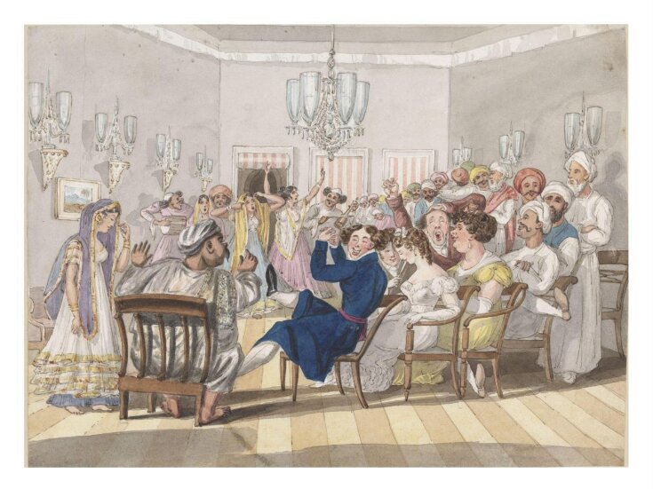 Nob Kishen’s nautch party, 1825-28