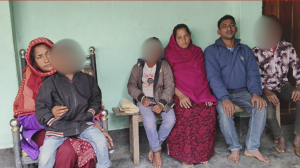 Sunali Khatun, Sweety Baby and their family members pushed into Bangladesh. Sunali and her minor son have returned to India followingthe SC order. Photo: Joydeep Sarkar