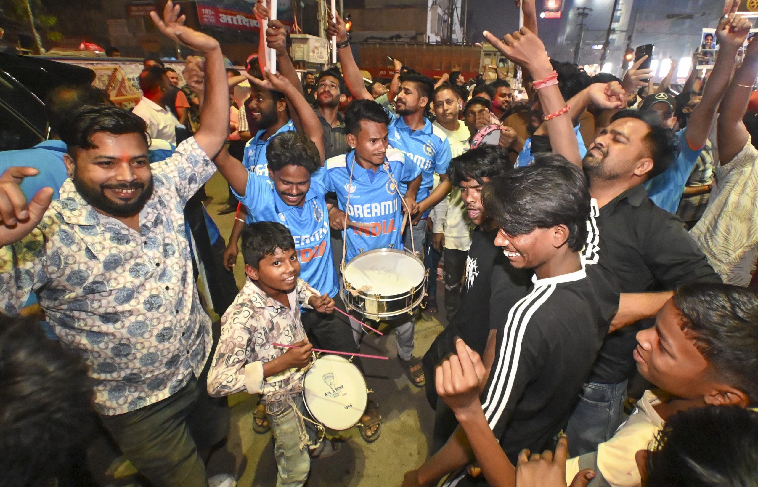 t 20 world cup win celebration in Patna, Bihar.