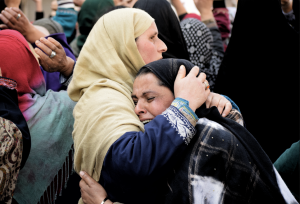 Protests in J&K over killing of Iranian Supreme Leader Ayatollah Ali Khamenei in a US-Israel strike. Photo: Jehangir Ali