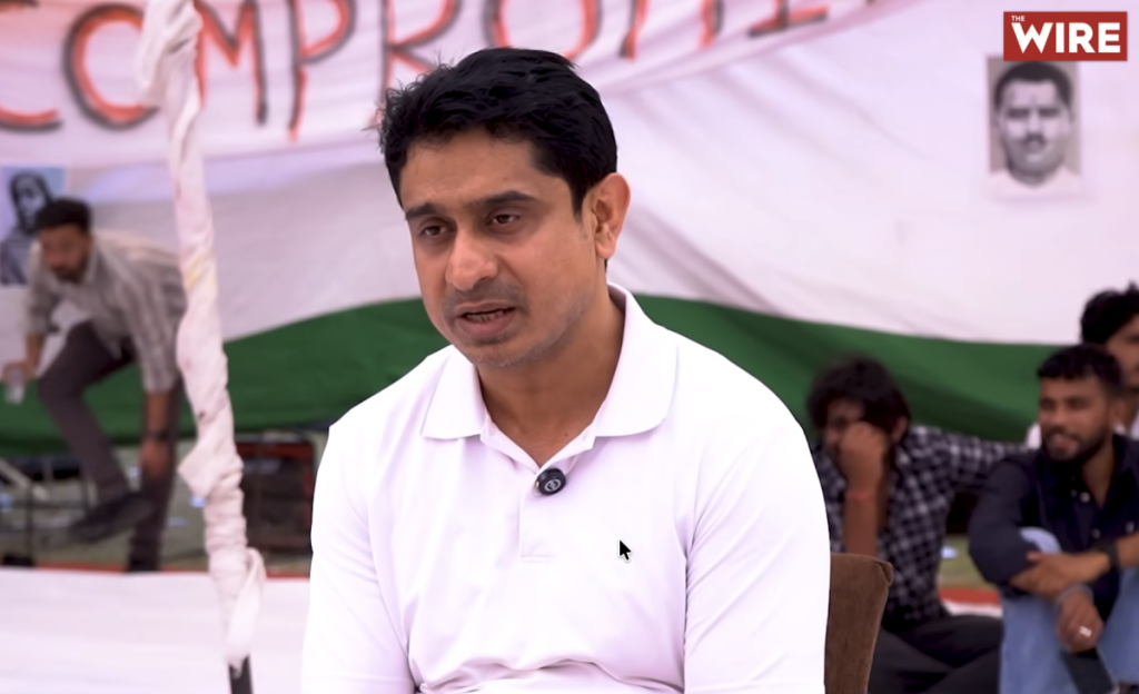 ai summit protest  interview with iyc president uday bhanu chib after release from jail