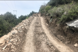 Forrest corridor damaged in Kishtwar. Photo: Imran Shah.