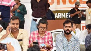 in photos  aisa students continue hunger strike after delhi police force sonam wangchuk into hospital