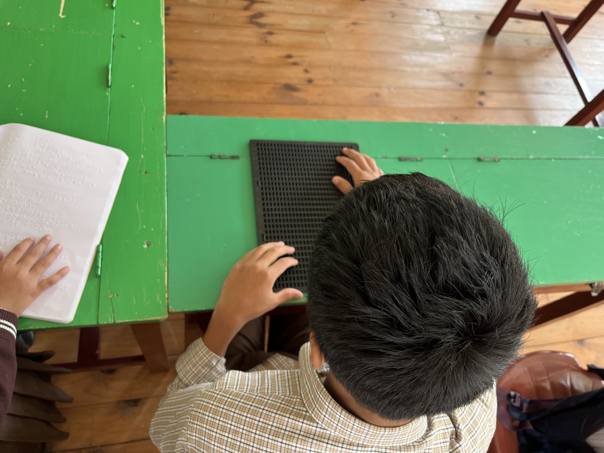 Meghalaya’s only dedicated school-cum-boarding facility for the blind, in Nongbah. Photo: Kimi Colney