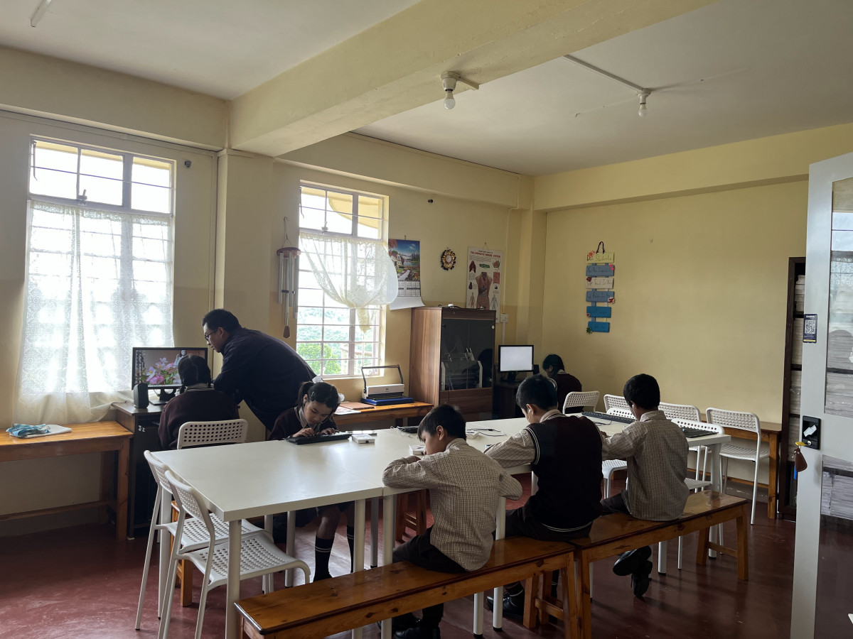 Meghalaya’s only dedicated school-cum-boarding facility for the blind, in Nongbah. Photo: Kimi Colney