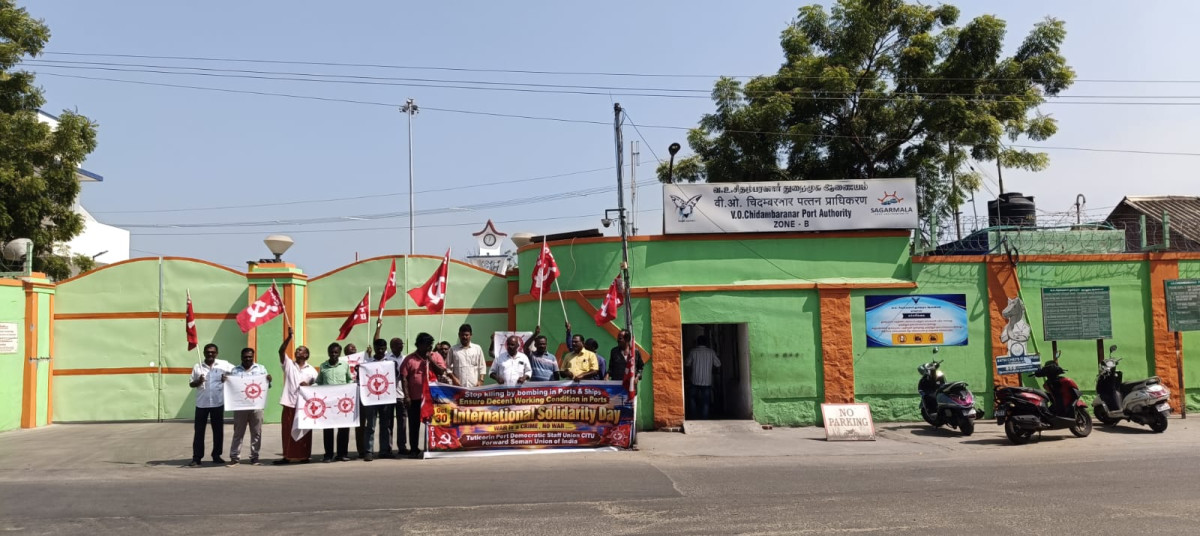 'Ports Are Not For War': Indian Dockworkers Join Global Call for Action