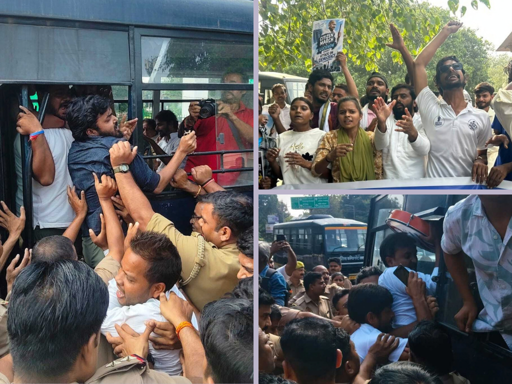 Lucknow protest Gyanesh Kumar vote chori citizen protest October 2, 2026